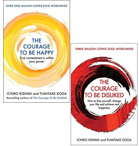 Allen and Unwin Ichiro Kishimi Courage Series 2 Book Collection Set   The Courage to Be Disliked & The Courage to Be Happy   Psychology & Self-Help Books