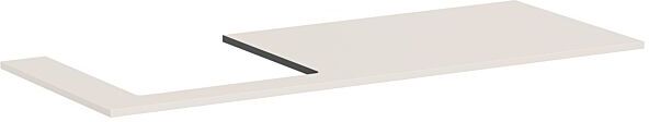 Hansgrohe Xilesa E Konsole 54272780 1375x550mm, Ausschnitt links, sandbeige matt