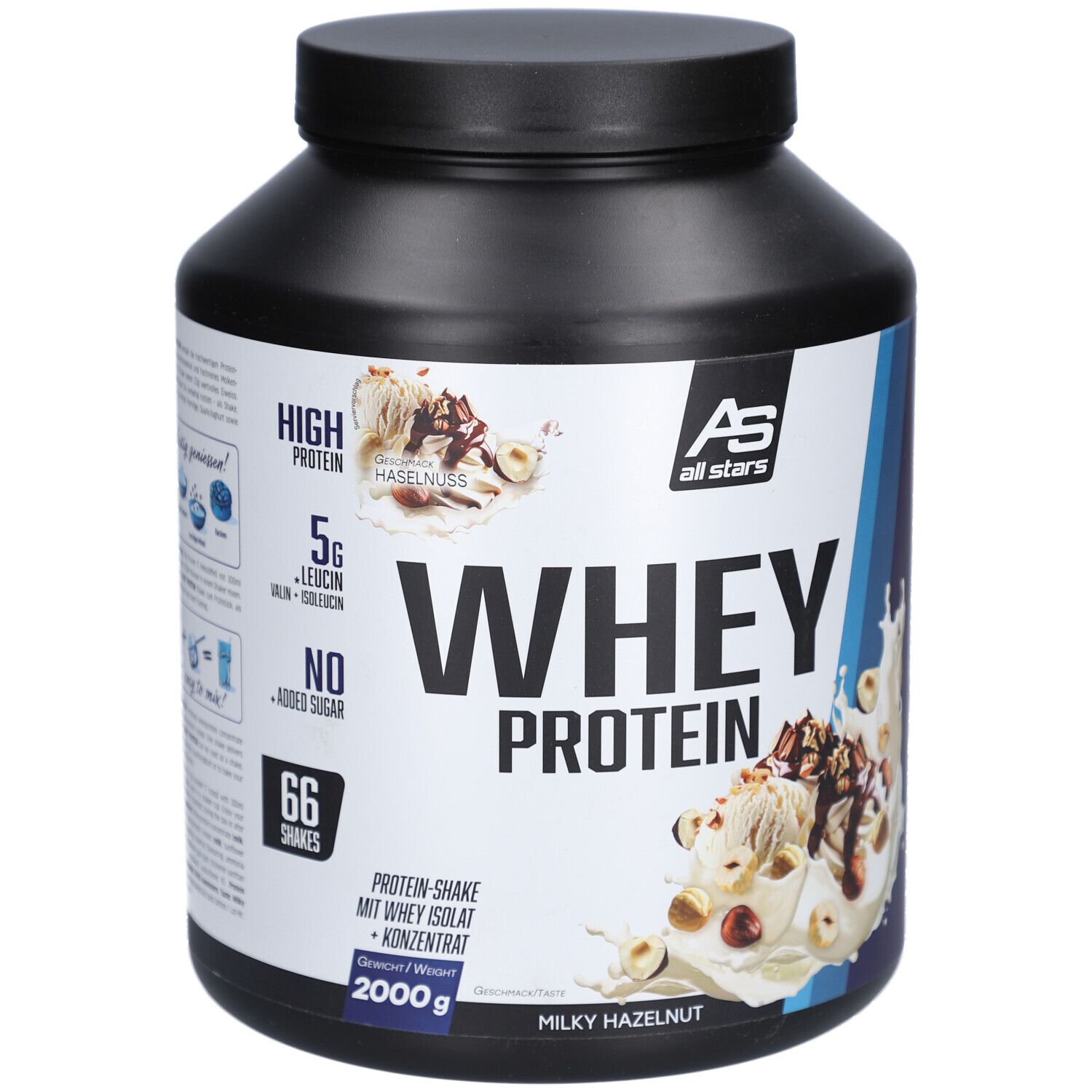 Whey Protein Milky Hazelnut 2000g Dose 2000 g PUE new