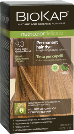 Biokap Nutricolor Delicato Tinte Capilar 9.3 Rubio Dorado Extra Claro
