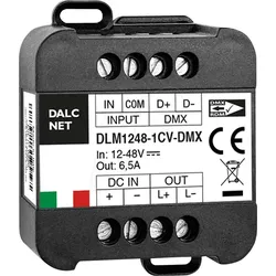 DLM1248-1CV-DMX - LED-Dimmer, PWM, 12 V - 48 V, 6,5 A CV, DMX/Push