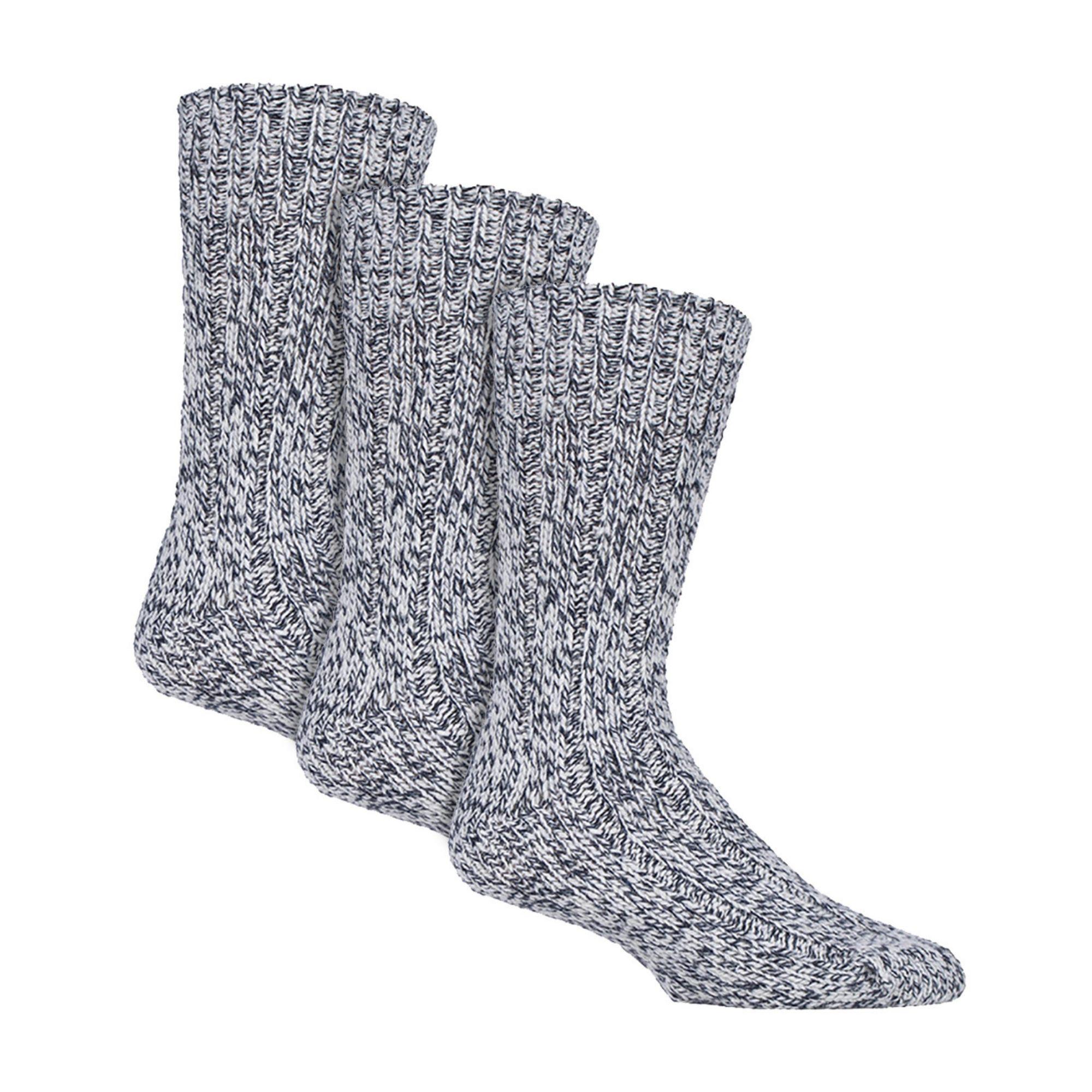 3er-Pack Herren Wollboot-Socken | Dicke Pennine Walker Socken | Outdoor Wandersocken