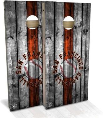 Skip's Garage San Francisco Baseball Outdoor Cornhole Board Set