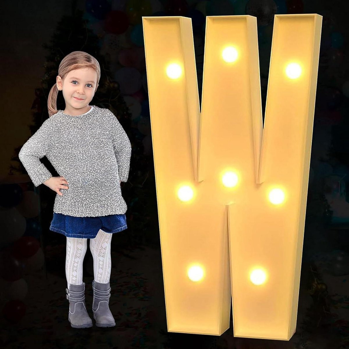 Decoratieve LED Letter - Lichtgevende Tekst - Wit - 100 cm