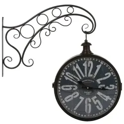 Wanduhr "British Museum", aus Metall