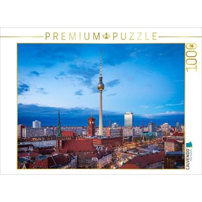 CALVENDO Puzzle Berlin Mitte am Abend | 1000 Teile Lege-Größe 64 × 48 cm Foto-Puzzle für glückliche Stunden