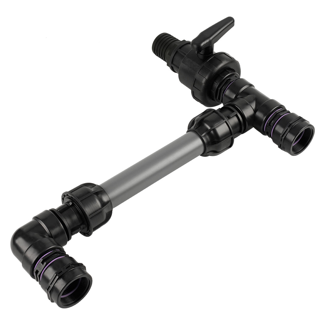 REKUBIK IBC Adapter BSP 2" - 2 IBC nebeneinander Tankverbindung Rohr 50mm
