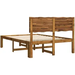 vidaXL, Bett, Holzbett (135 x 190 cm)