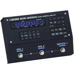 BOSS (Electronics) SDE-3000D (Gitarre), Effektpedal, Schwarz