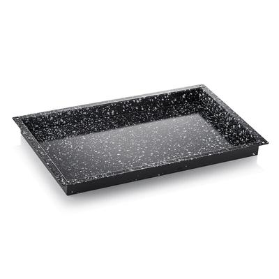 2x GN Blech 1/1-040 mm, 53 x 32,5 cm, emailliert, Metall