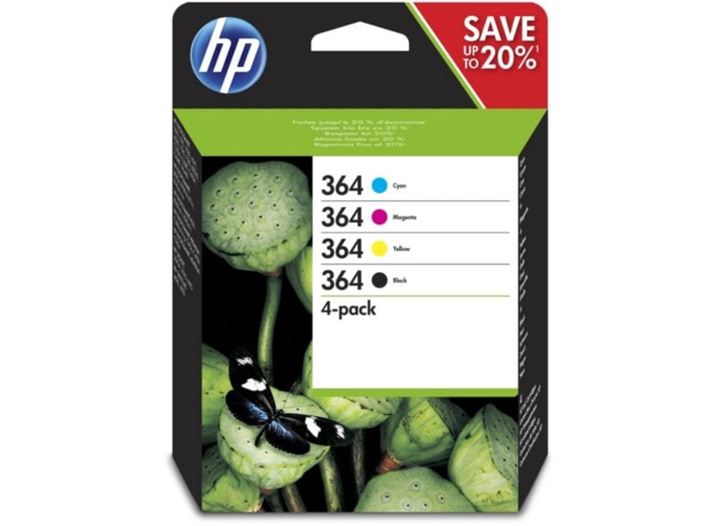 HP 364 Original Value Pack Tintenmultipack schwarz gelb cyan magenta N9J73AE