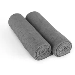 Bestlivings Microfaser Geschirrtuch Sunshine 300gsm - 65cm x 45cm - ( 2er Pack ) Anthrazit