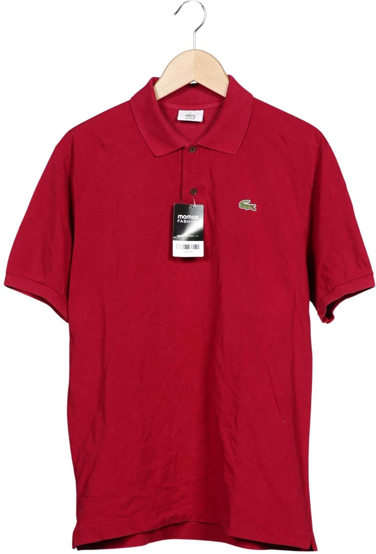 Lacoste Herren Poloshirt, Rot, Gr. L (Lacoste 5), Baumwolle - Second Hand