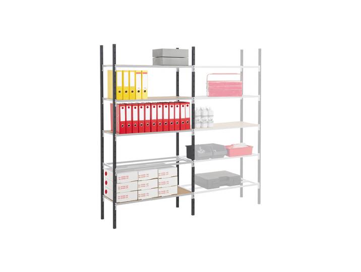 Rayonnage industriel Easy Clip 250 - Polyvalent - L100 x P. 80 cm - Elément Départ