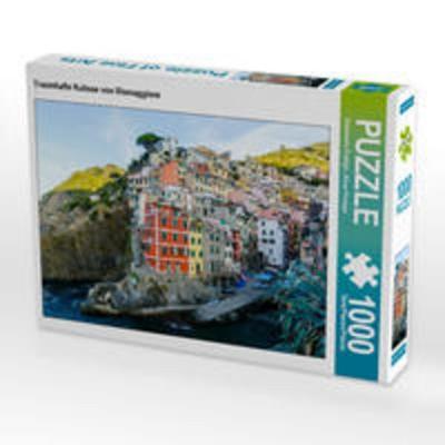 CALVENDO Puzzle Traumhafte Kulisse von Riomaggiore 1000 Teile Lege-Größe 64 x 48 cm Foto-Puzzle Bild von Rosemarie Prediger