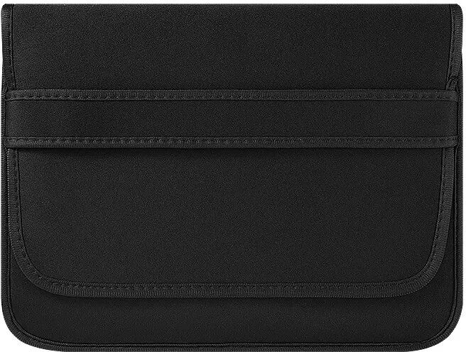 INF Housse de protection simple à rabat pour ordinateur portable 13 pouces - Néoprène noir