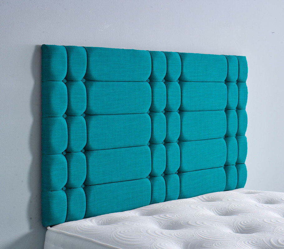 ClassicLiving Upholstered Linen Headboard Teal Single (3')