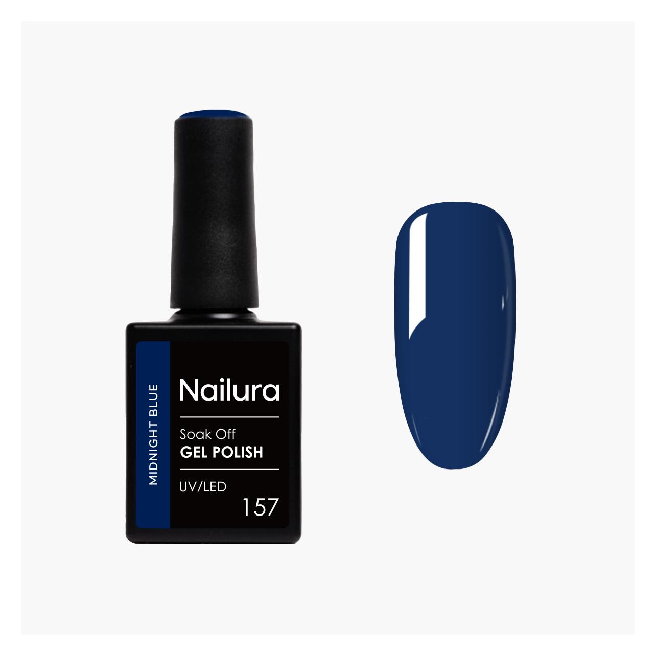 Nailura - Gel Polish 157 - Midnight Blue - 10 ml (Midnight Blue) (70176)