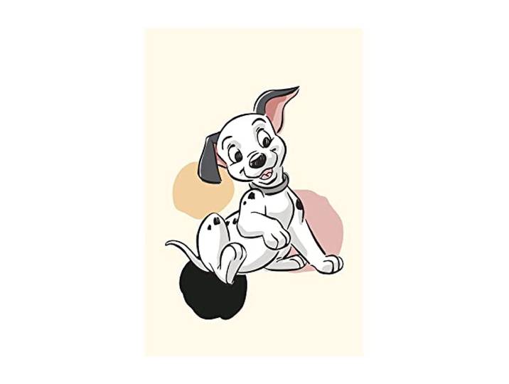 Komar 101 Dalmatiens Dots – Taille : 50 x 70 cm Décoration murale\, poster (sans cadre) Disney