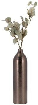 Sagebrook Home Decorative Vase - Bronze Metal Textured Solid Cylinder, 18in
