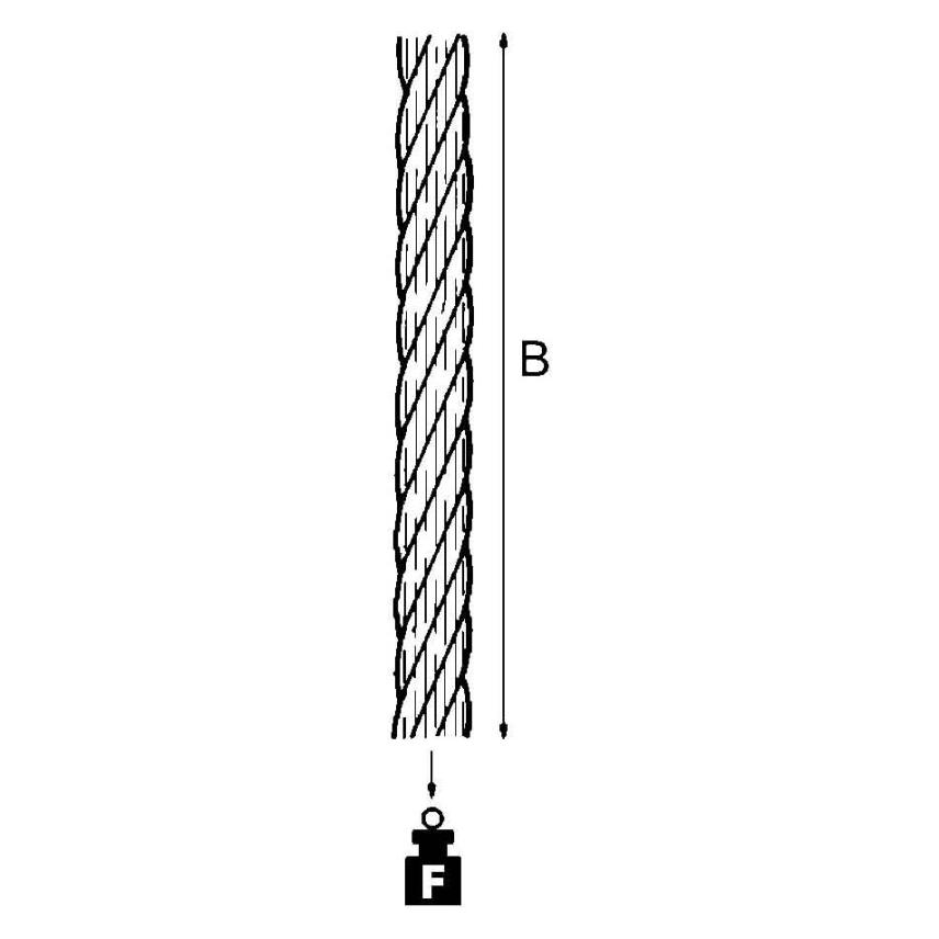 Niedax NIE CW30-3 E-KLIPS, Stahlseil, D 3mm, L= Stahl, tauchfeuerverzinkt CW30-3 (CW30-3)