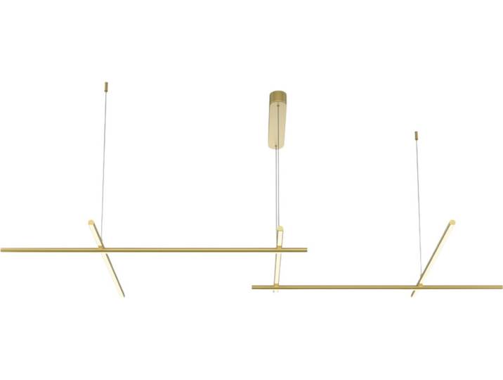 Lampe suspendue moderne or lignes entrecroisées Radiance LED 80W Maytoni