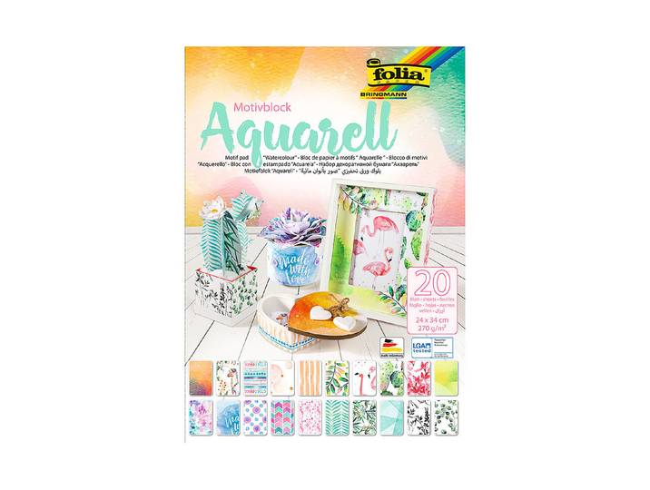 Folia Motivblock Aquarell 24 × 34 cm