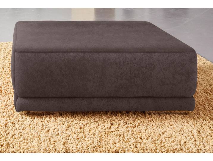 Polsterhocker, Luxus-Microfaser ALTARA NUBUCK, Braun, 103×69 cm, Modern, sit&more