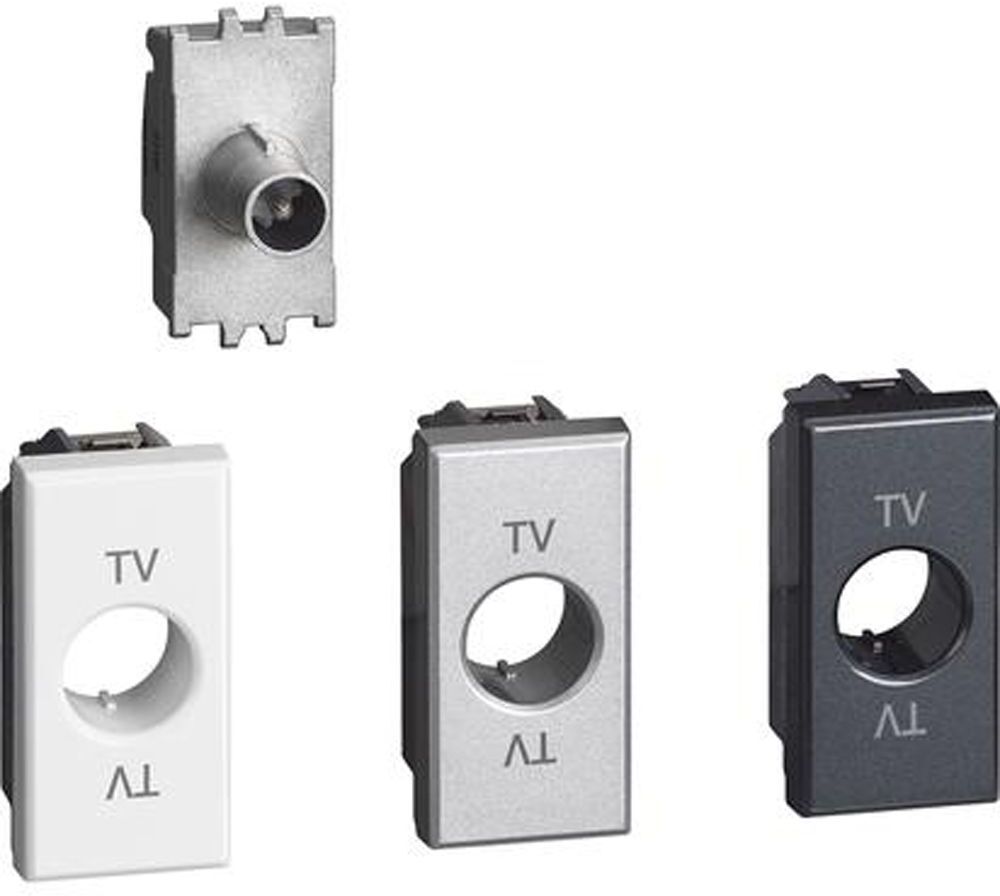 BTicino Axolute H4202p14 - Presa Tv Passante 14db 1m