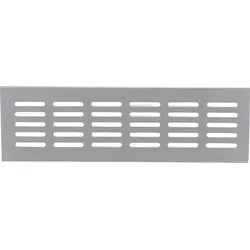 Lüftungsblech Alu 400x100mm weiß RAL 9016