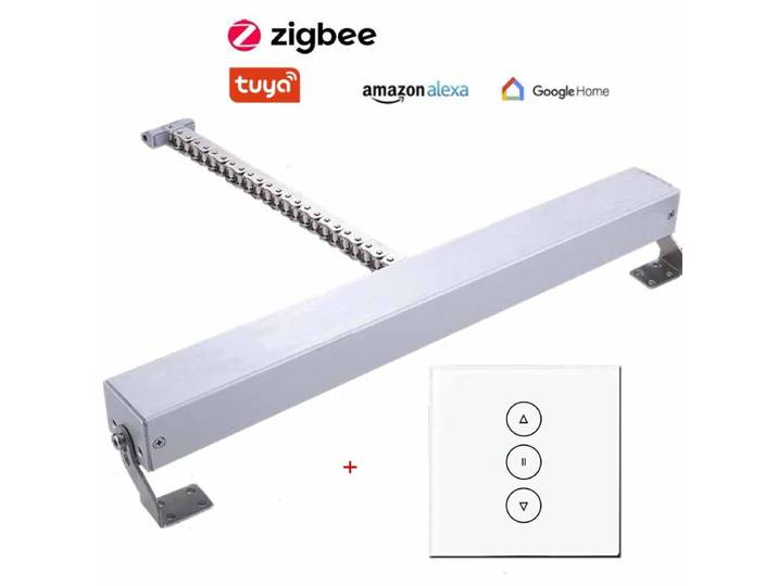 Moteur d'ouverture de fenêtre électrique AC, actionneur intelligent Tuya Zigbee pour fenêtre de toit et sous-sol