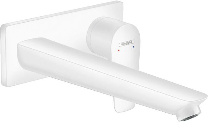 Hansgrohe Talis E Fertigmontageset 71734700 Unterputz-Waschtischeinhebelmischer, mattweiß, Auslauf 225 mm