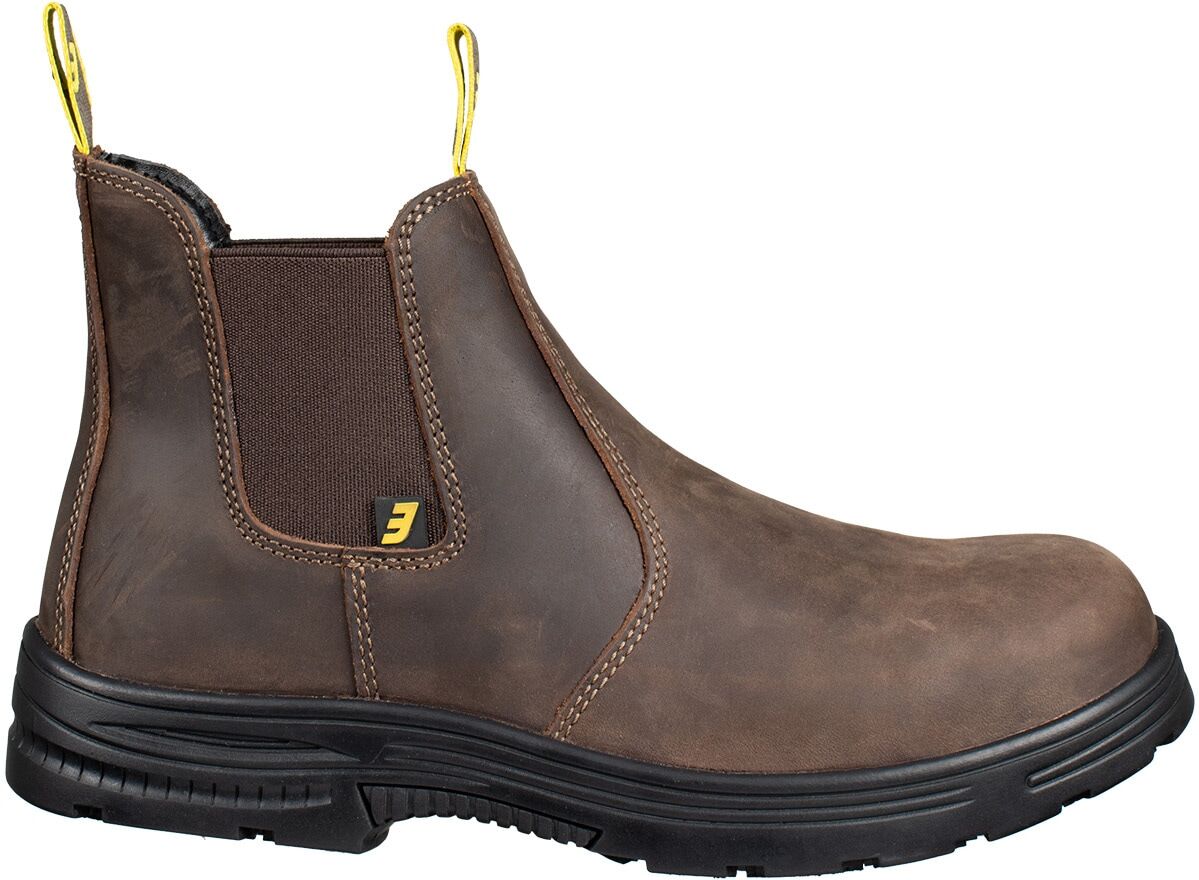 Sicherheitsschuh SAFETY JOGGER WORKS "Jackman" Gr. 39, braun (dunkelbraun), 39, Obermaterial: 50% Rindsleder Leather cow. 50% Lammleder LEL., Schuhe, Sicherheitsschuh