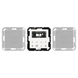 Jung Radio Smart, Set, DAB A2 WW, DAB+, Unterputz-Radio, alpinweiß