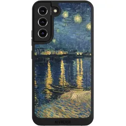 Nivocase Handyhülle für Samsung Galaxy S22+ Hülle NIVOpure Case Schwarz Kunst Malerei (Samsung Galaxy S22+), Smartphone Hülle, Schwarz