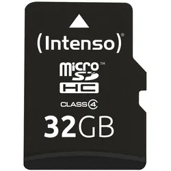 Intenso 32GB microSDHC Class 4 + SD-Adapter