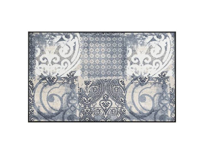 Fuß- & Sauberlaufmatte Arabesque 75 x 120cm Blau/Weiß