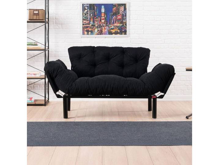 Obtenez le meilleur des deux mondes avec ce canapé-lit 2 places ! Il est doté d'un design confortable d'un tissu facile à