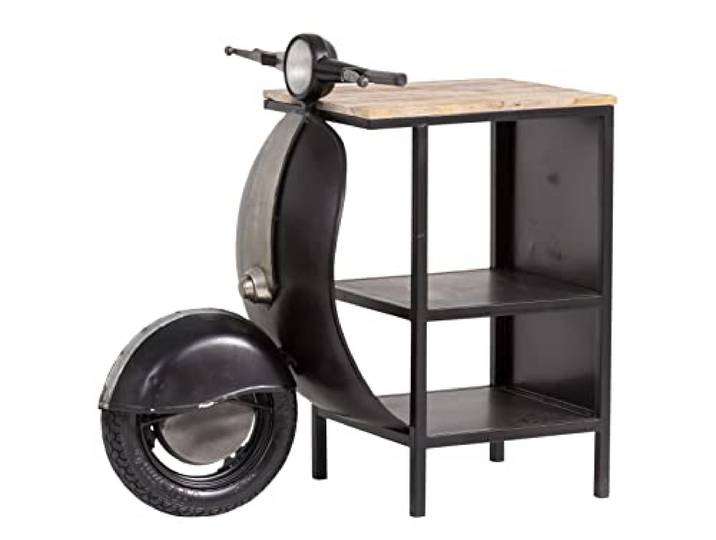 Woodkings Konsolentisch Scooter klein I Motorbike Konsole I Beistelltisch I Motorrad Design I Regal I Ablage I Flur I Unikat I Möbel