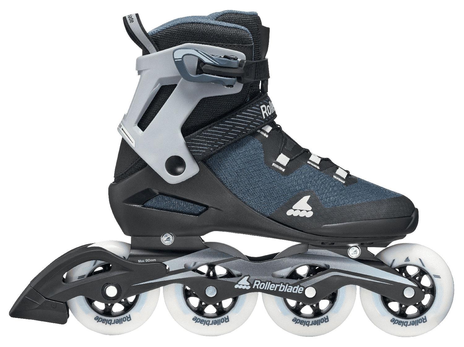 Rollerblade Inlineskates Macroblade 90 (Schwarz/Stahlblau) 40,5/41