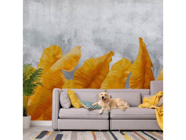 Vlies Fototapete Banana Leaves 100 x 70cm 100 x 70 cm
