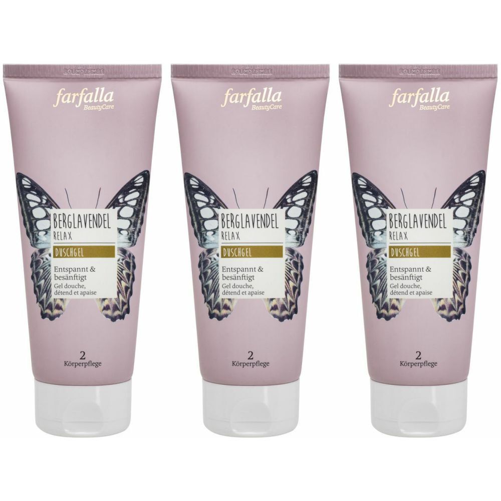 Farfalla Duschgel Berglavendel Relax 200 ml x3 3x200