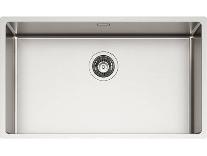 SCHOCK Küchenspüle NEW TECHNICK N100 XL Edelstahl 304, 740 x 440, Innenbecken 700 x 400 cm, 1 Becken aus gebürstetem Edelstahl, kombinierbar mit Mischbatterien, Herdplatten, Öfen