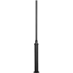 Konstsmide Pfahl Draco, matt schwarz, Aluminium (579-750)