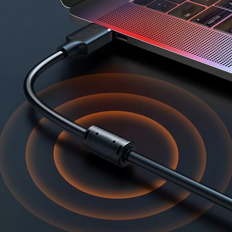INF USB 2.0 Verlängerungskabel – Stecker auf Buchse – für Überwachung, Maus, Tastatur, USB-Stick 1 m