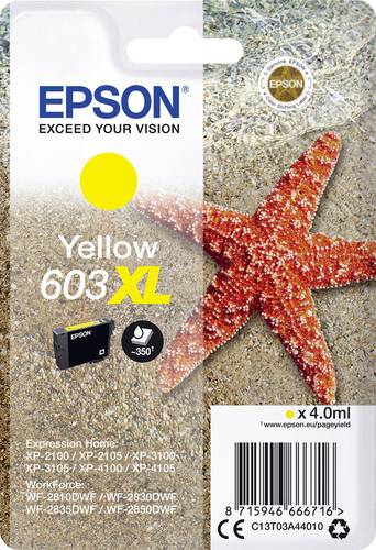 Epson Druckerpatrone T03A44, 603XL Original Gelb C13T03A44010