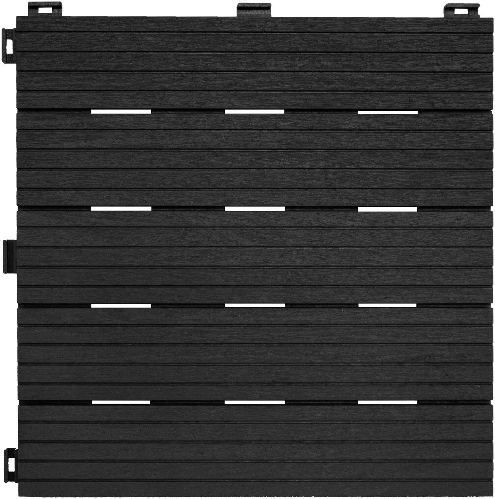 NICOMAN 30 cm L x 30 cm W Tile Dark Grey Tile