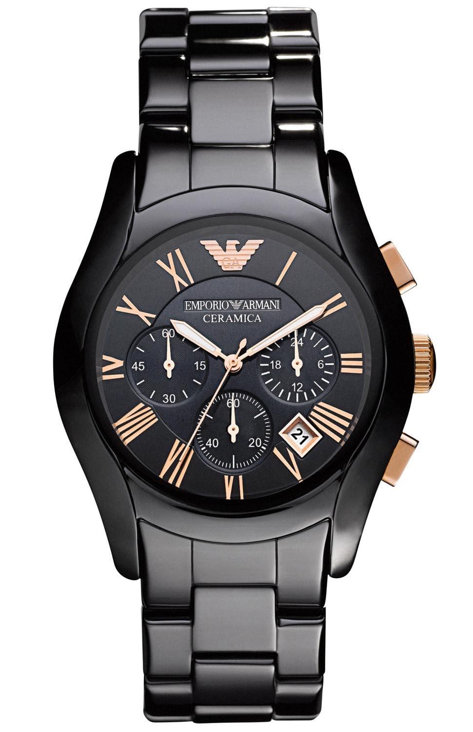Emporio Armani Herren-Keramik-Chronographenuhr AR1410