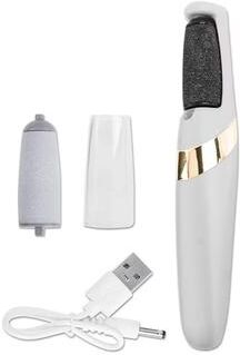 Inspired Living SilkStep Rechargeable Electric Callus Remover For Smooth Feet white