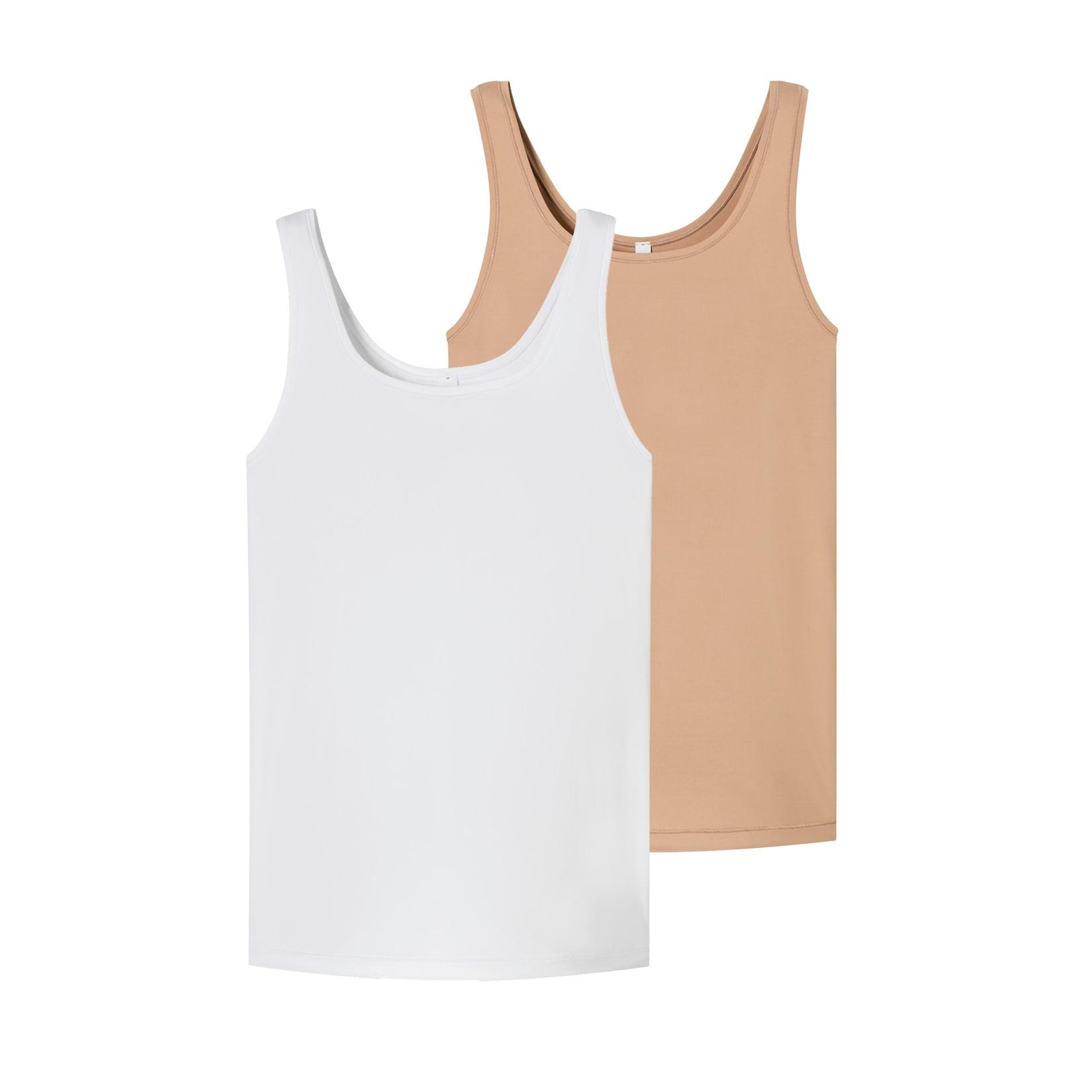 Schiesser Damen Unterhemd Trägertop - Unique Micro 2er Pack